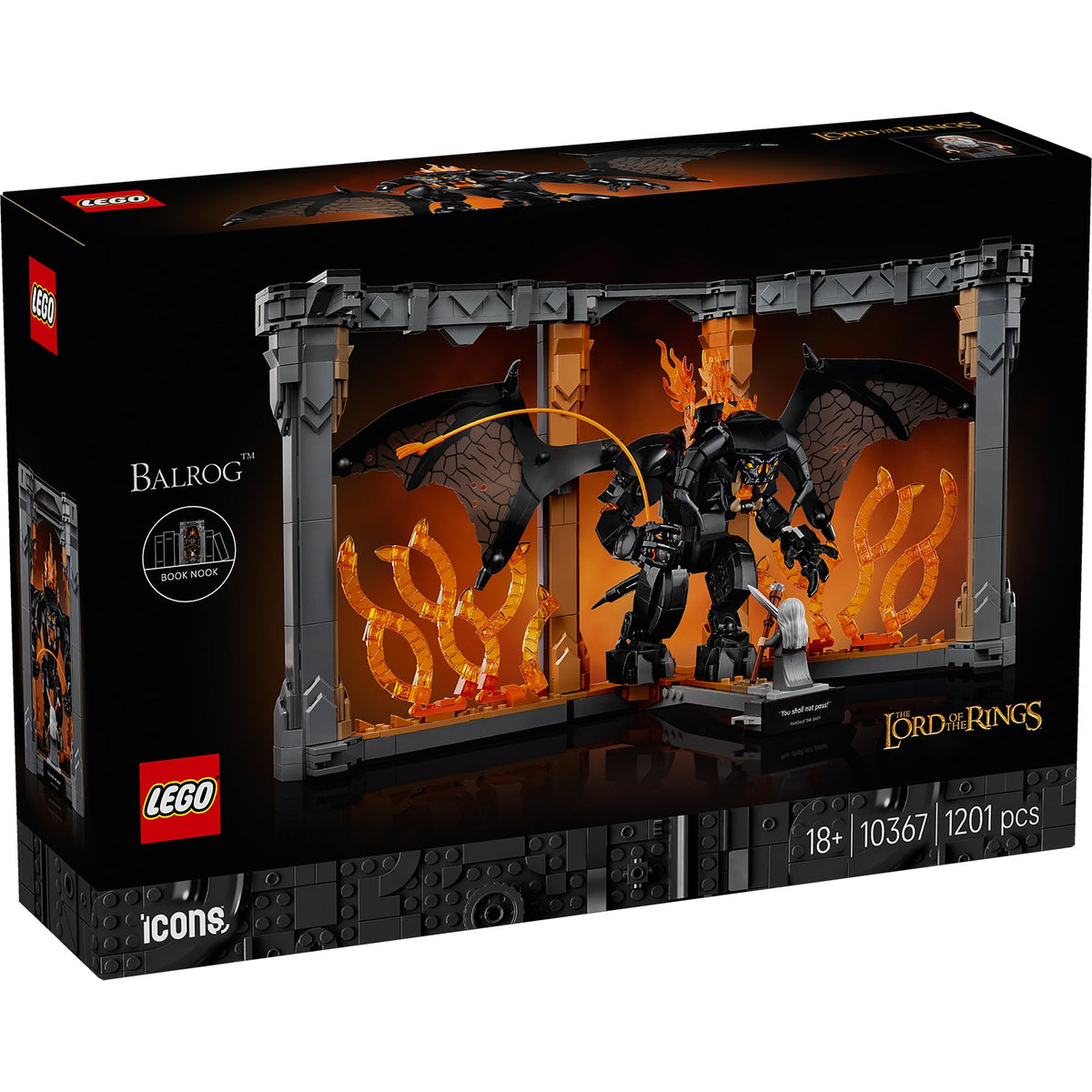 LEGO® Icons The Lord of the Rings: Balrog™ Book Nook