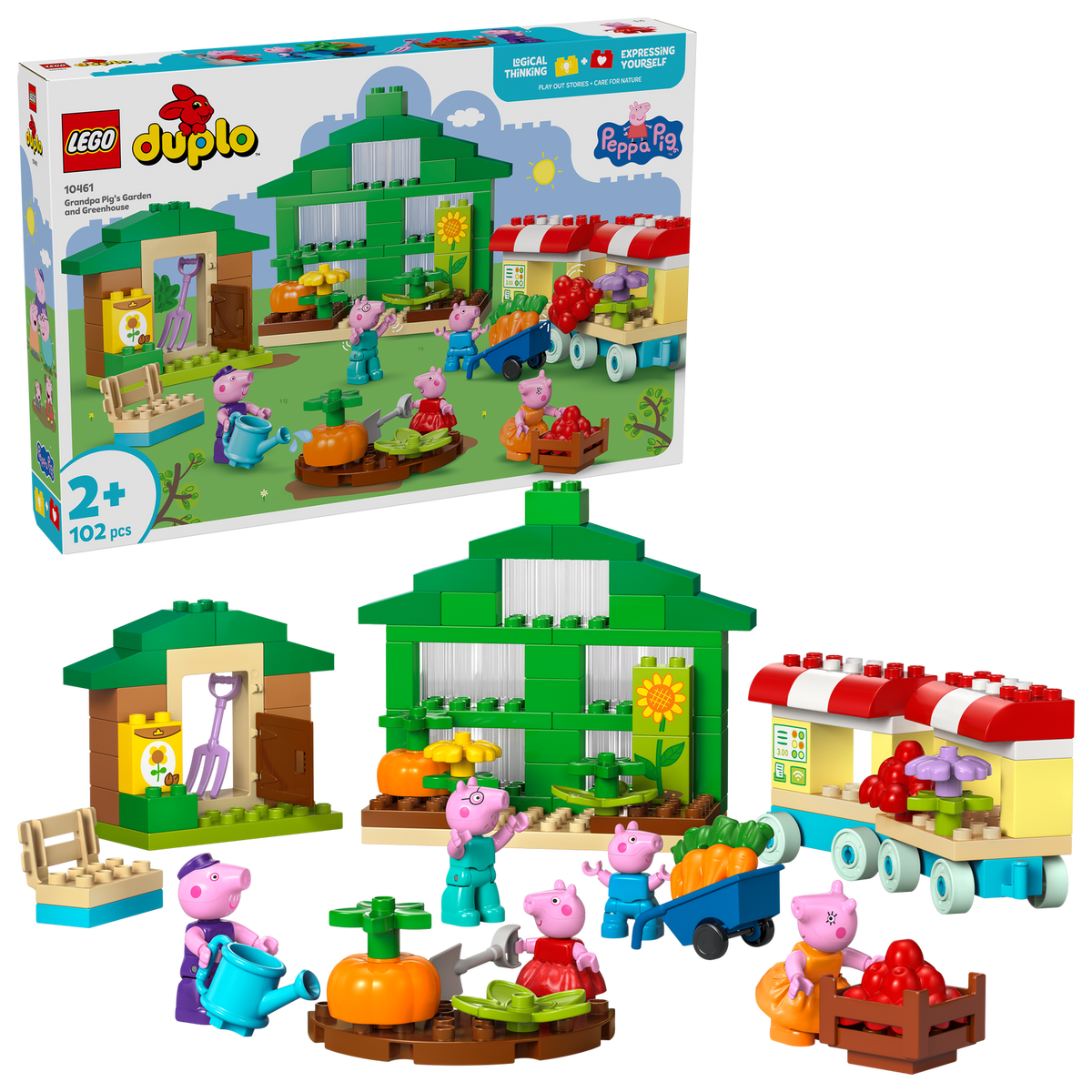 LEGO® DUPLO® Peppa Pig Grandpa Pig’s Garden and Greenhouse