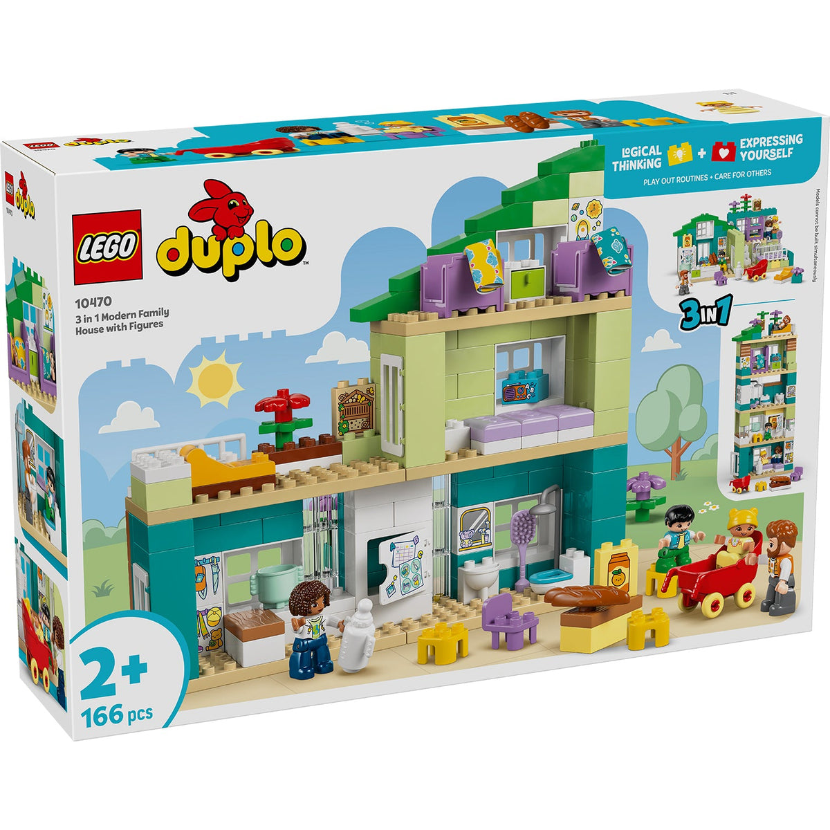 LEGO® DUPLO® Town 3-in-1 Modern Family House with Figures