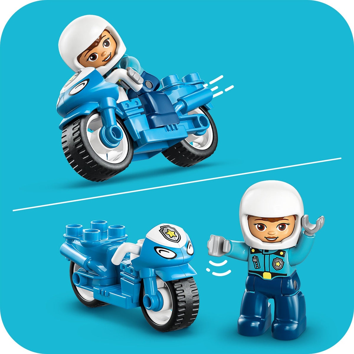 LEGO® DUPLO® Town Blue Police Motorcycle