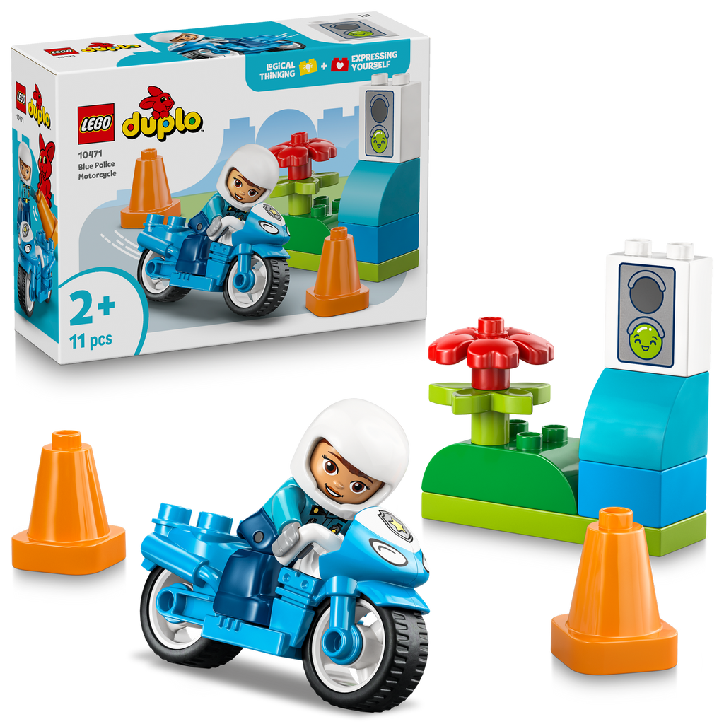 LEGO® DUPLO® Town Blue Police Motorcycle