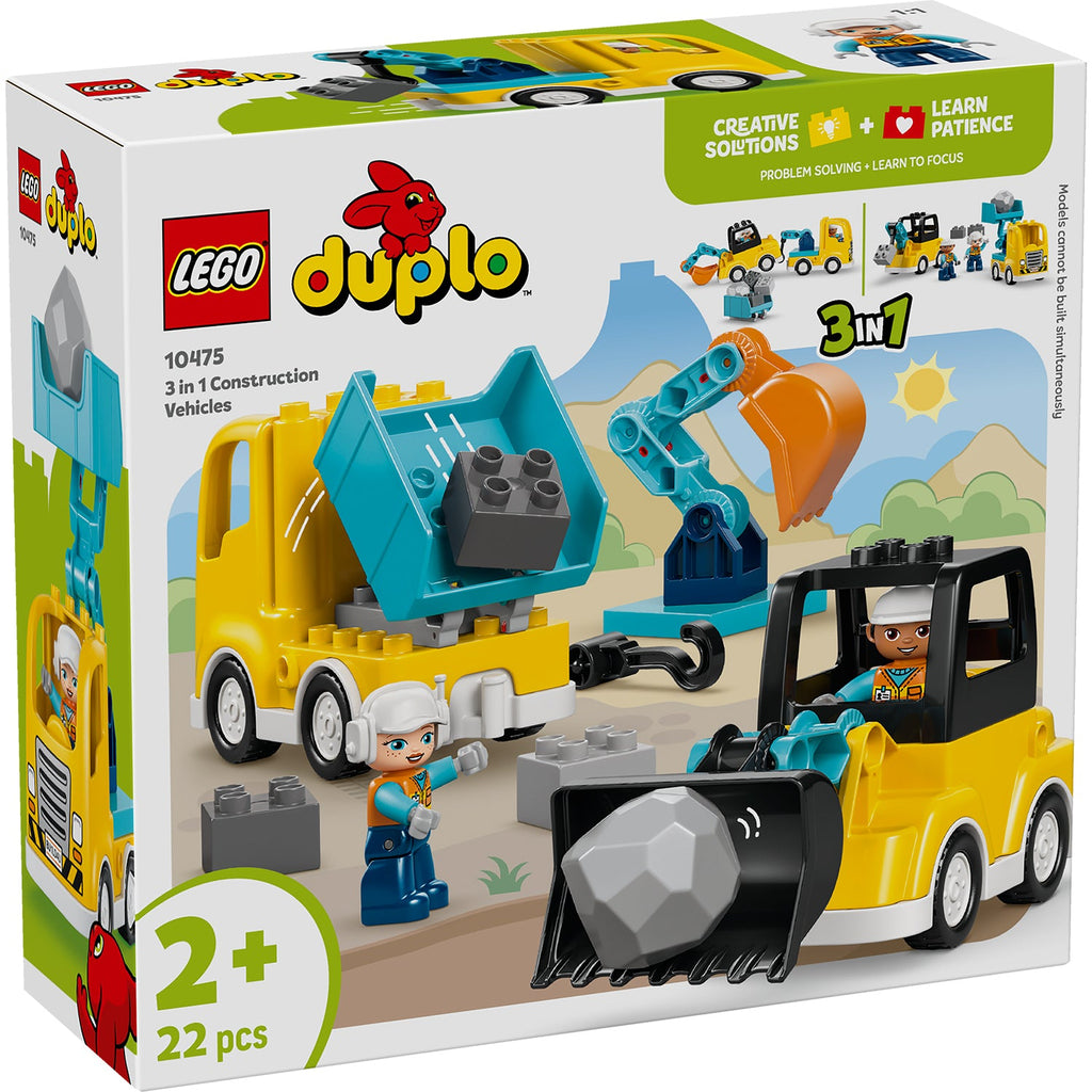 LEGO® DUPLO® Town 3-in-1 Construction Vehicles
