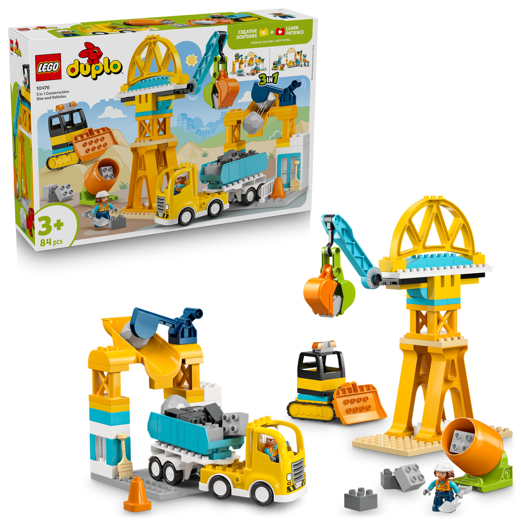 LEGO® DUPLO® Town 3-in-1 Construction Site and Vehicles