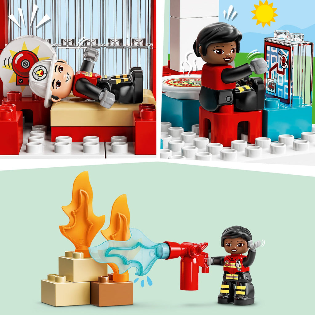 LEGO® DUPLO® Rescue Fire Station & Helicopter