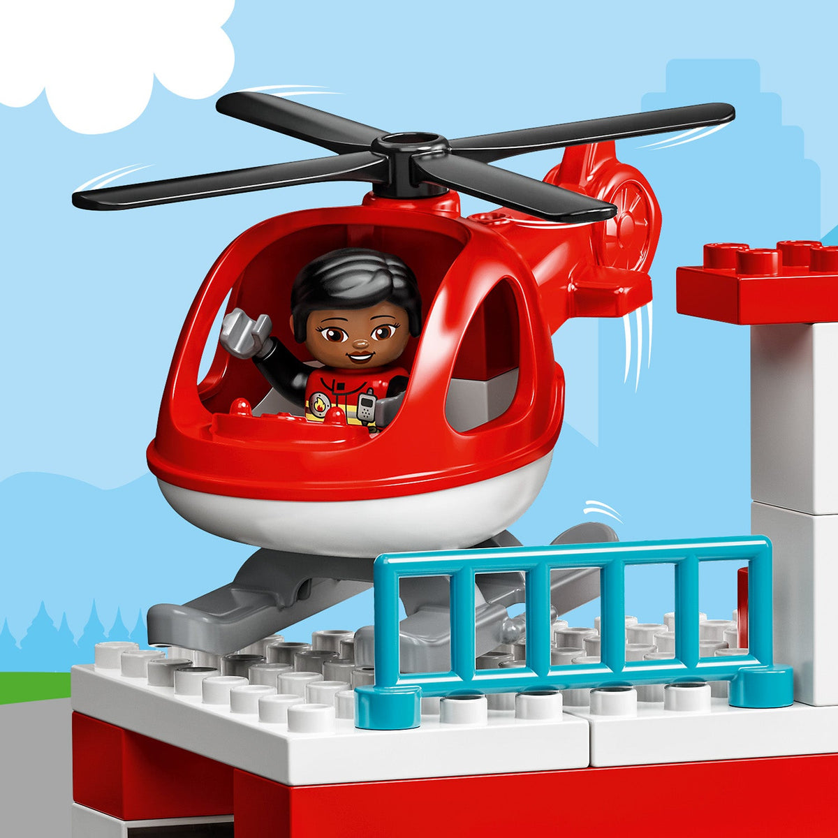 LEGO® DUPLO® Rescue Fire Station & Helicopter
