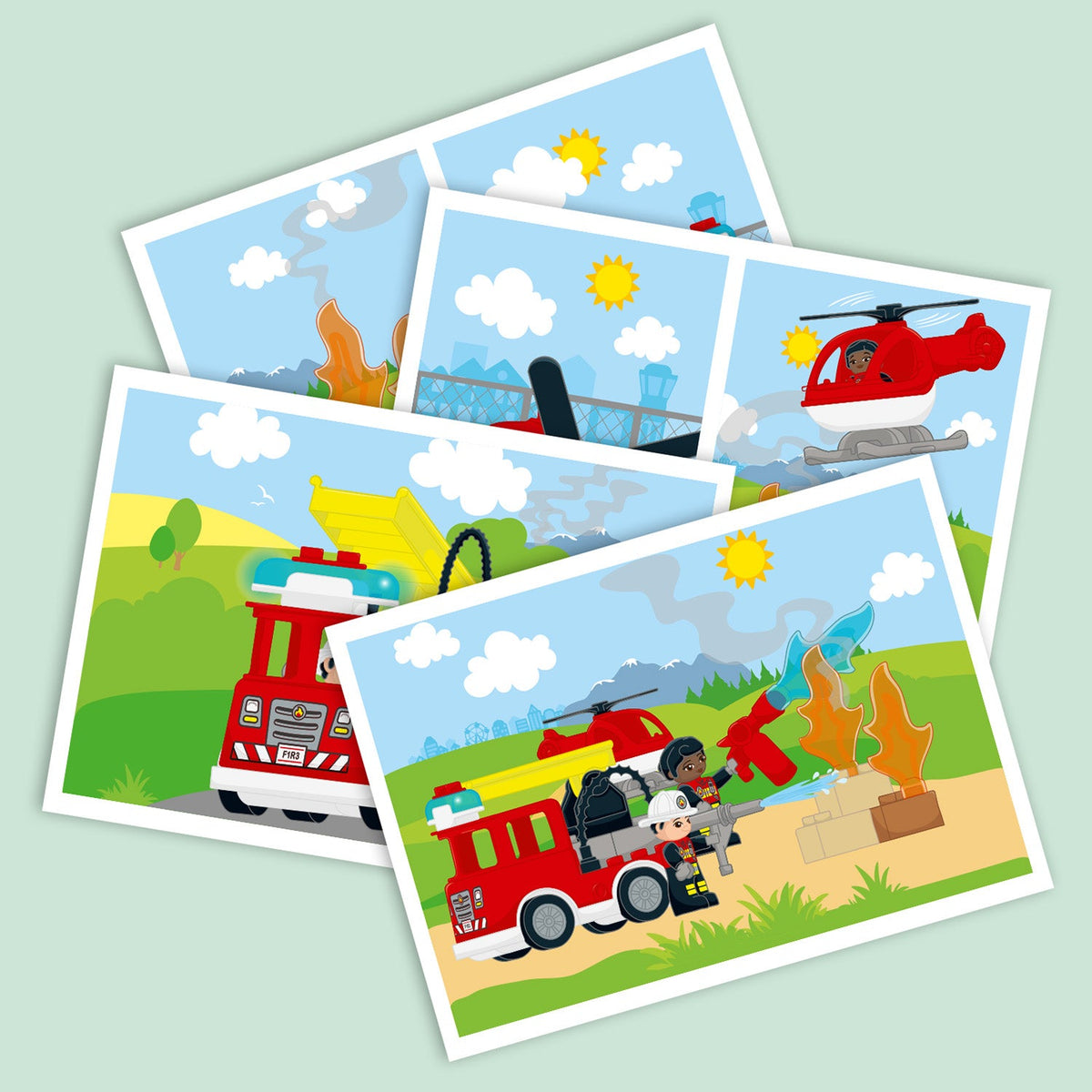 LEGO® DUPLO® Rescue Fire Station & Helicopter