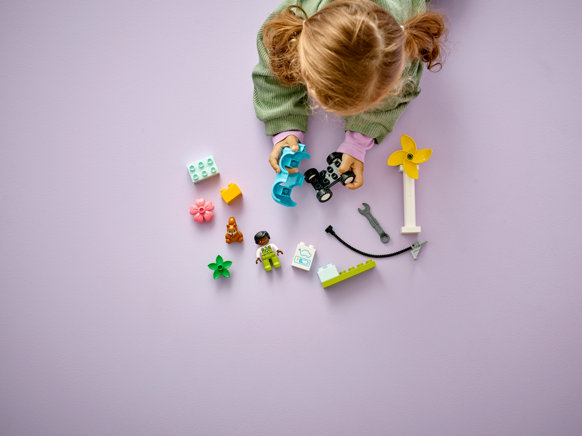 LEGO® DUPLO® Town Wind Turbine and Electric Car