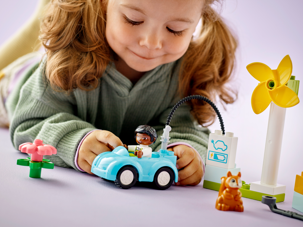 LEGO® DUPLO® Town Wind Turbine and Electric Car
