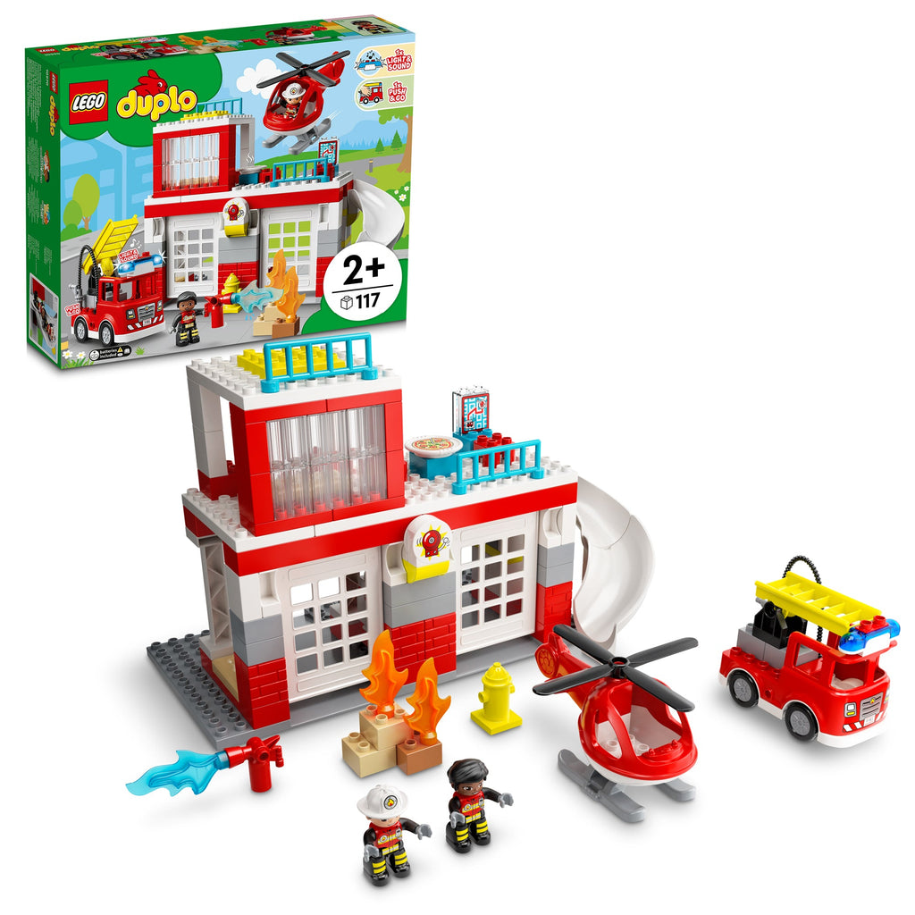 LEGO® DUPLO® Rescue Fire Station & Helicopter
