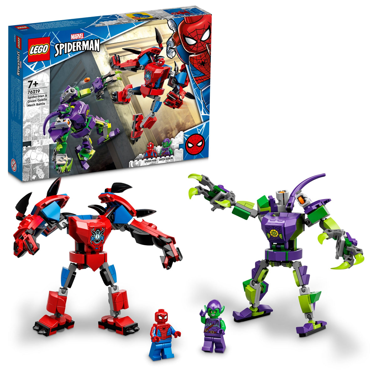 LEGO® Marvel Spider-Man & Green Goblin Mech Battle