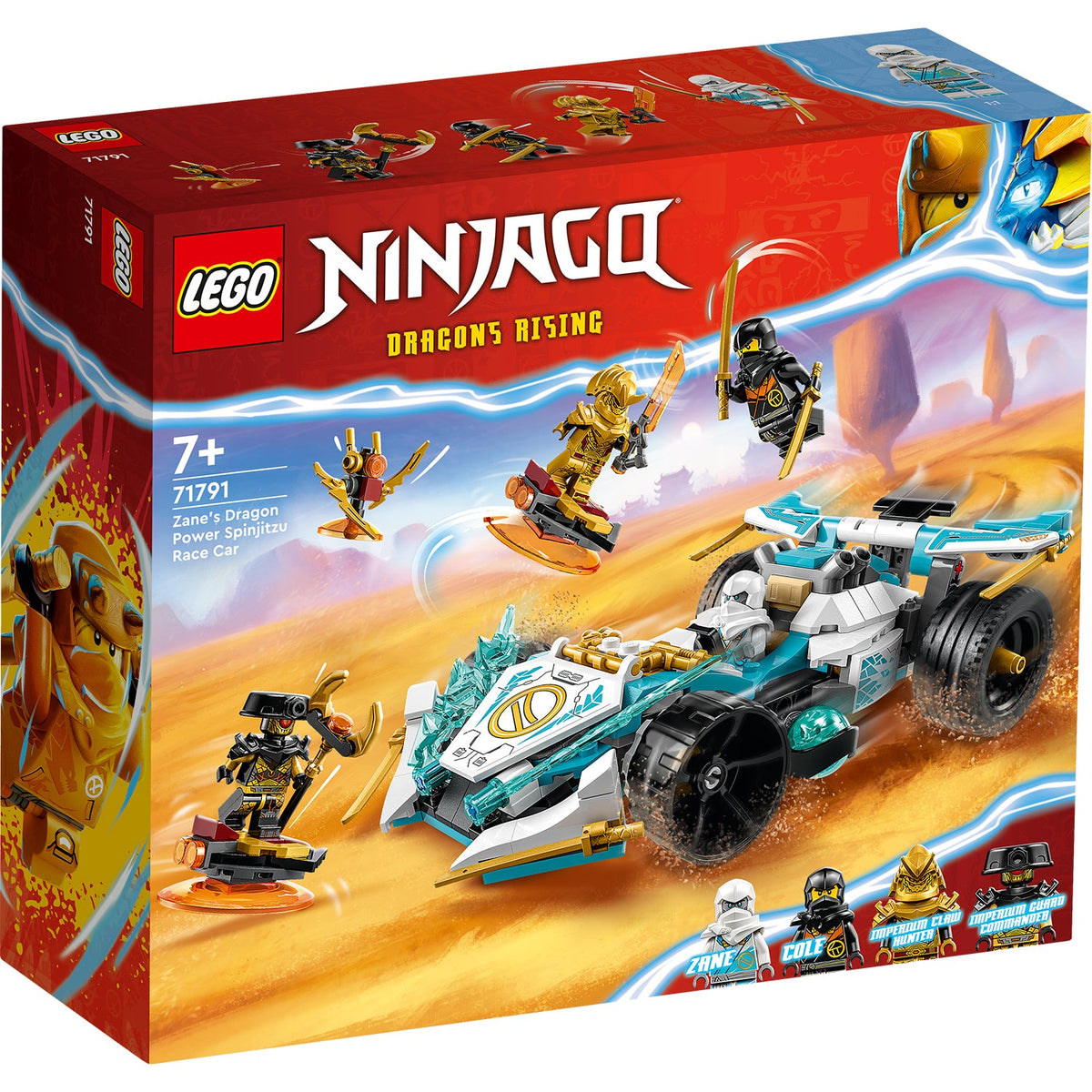 LEGO® NINJAGO® Zane’s Dragon Power Spinjitzu Race Car