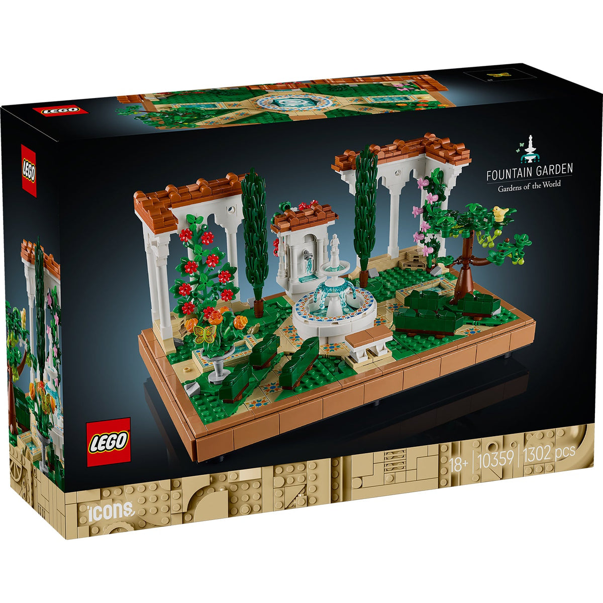 LEGO® Icons Fountain Garden
