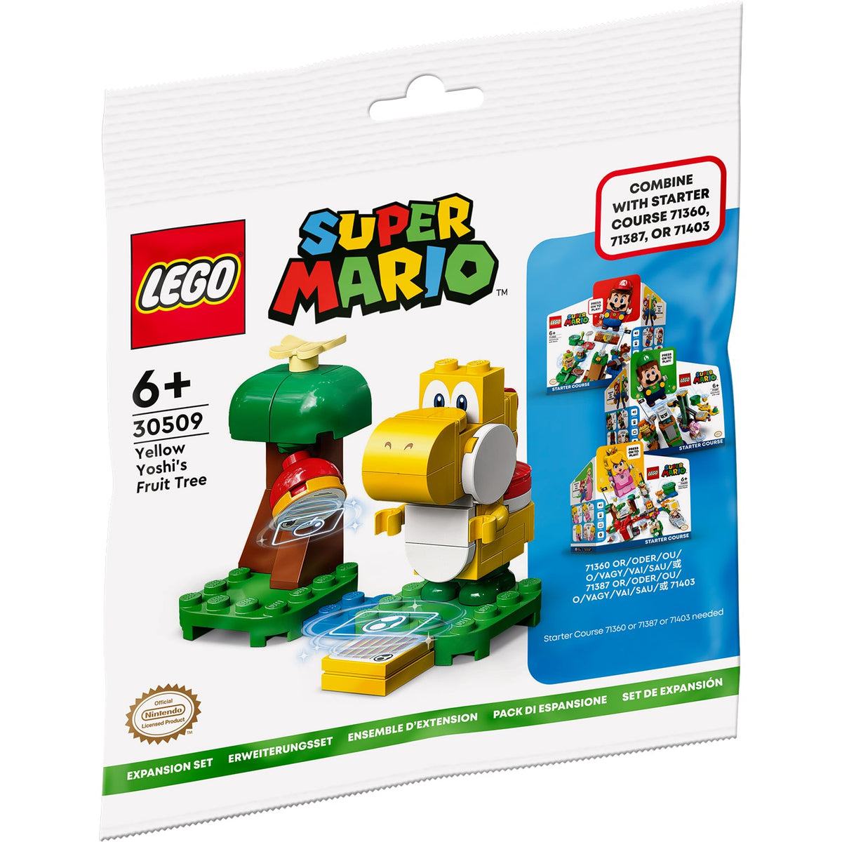 LEGO® Super Mario™ Yellow Yoshi’s Fruit Tree Expansion Set