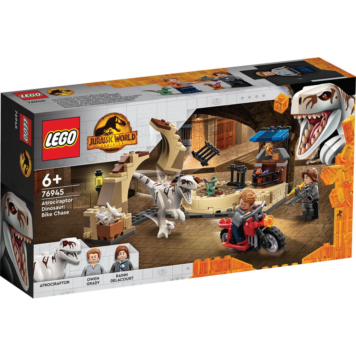 LEGO® Jurassic World Atrociraptor Dinosaur: Bike Chase