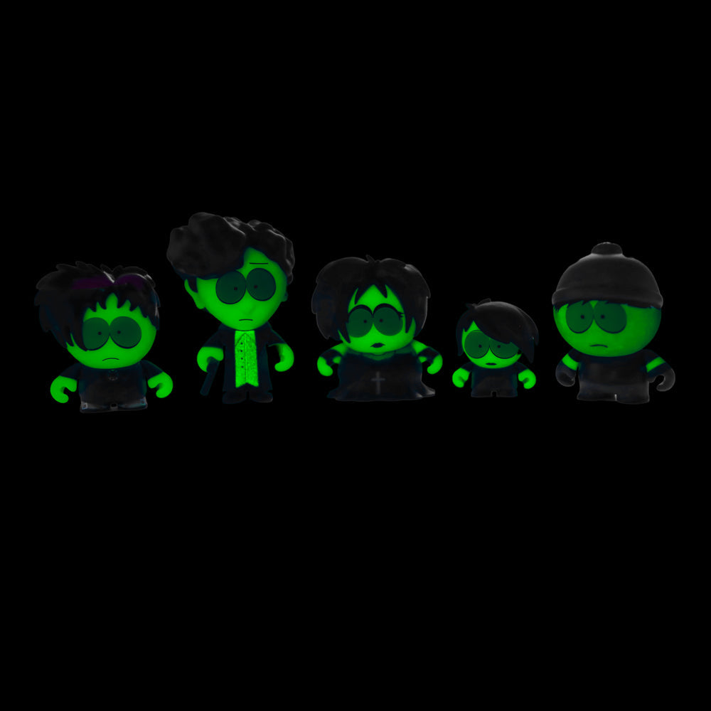 2024 CON EXCLUSIVE: South Park Goth Kids Glow-in-the-Dark Vinyl Mini Figures 5-Pack (Limited Edition of 500) - SOLD OUT!