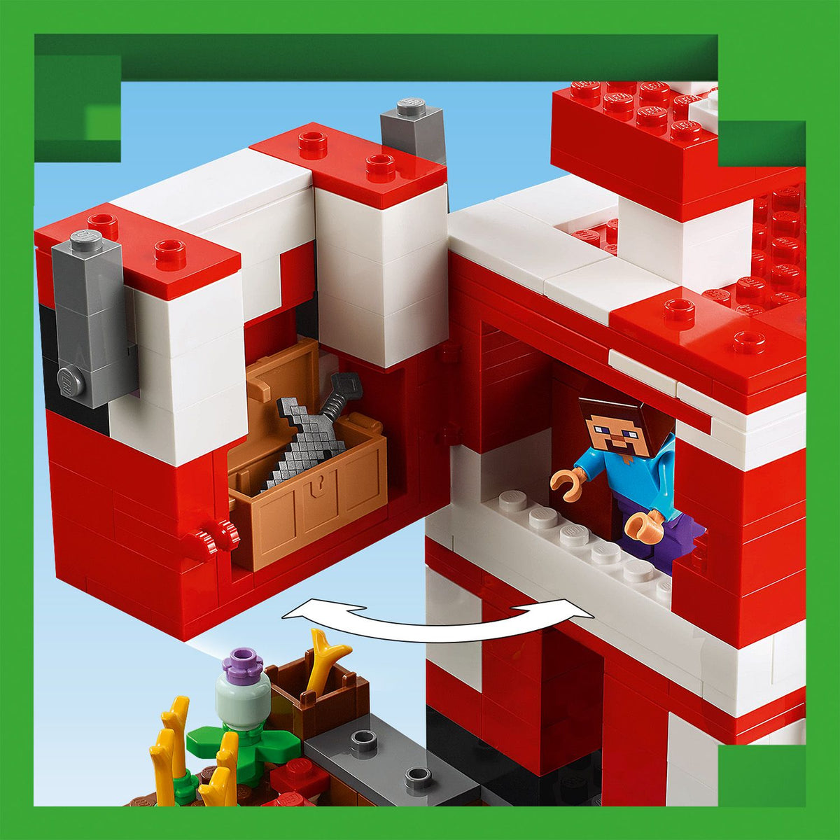 LEGO® Minecraft® The Mooshroom House