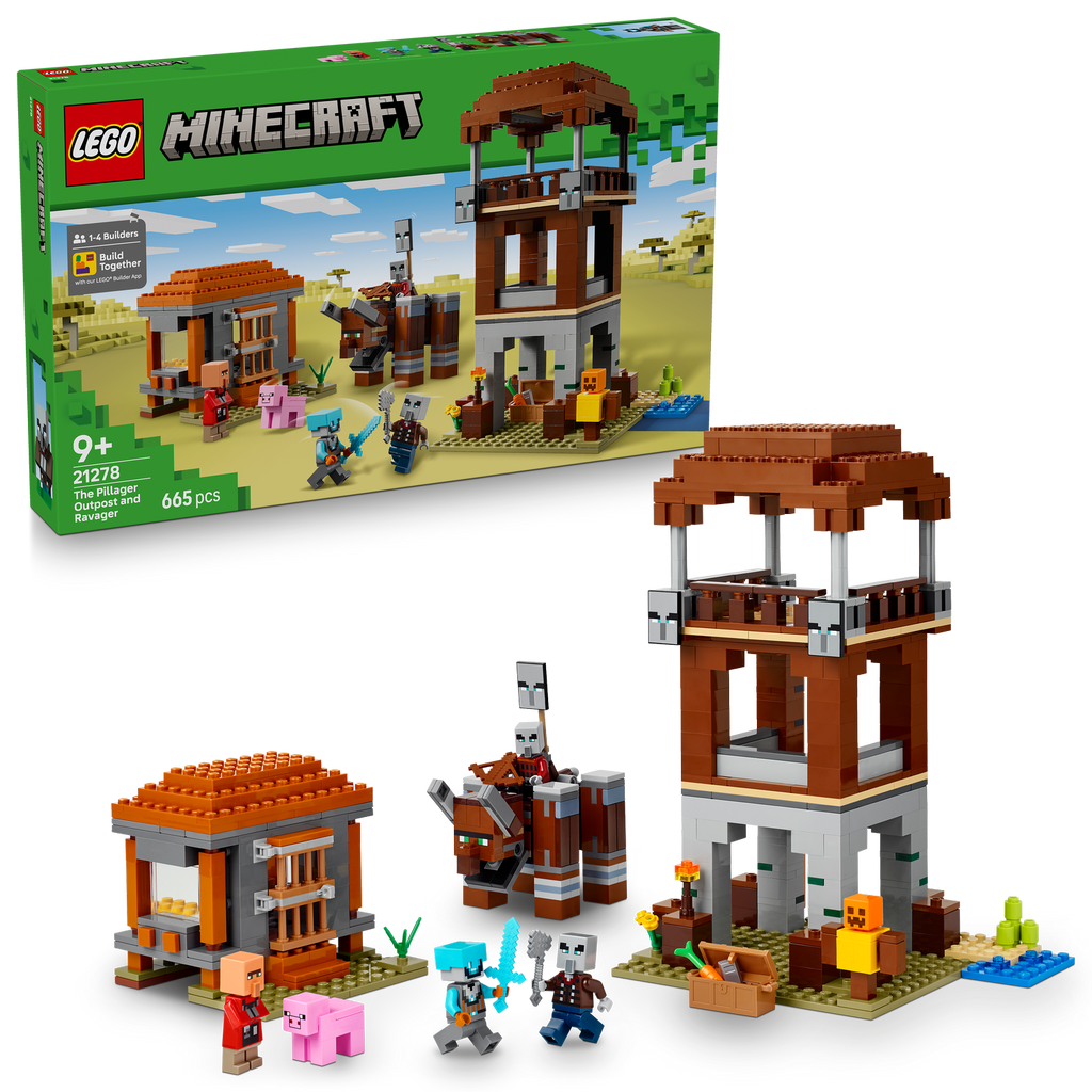 LEGO® Minecraft® The Pillager Outpost and Ravager