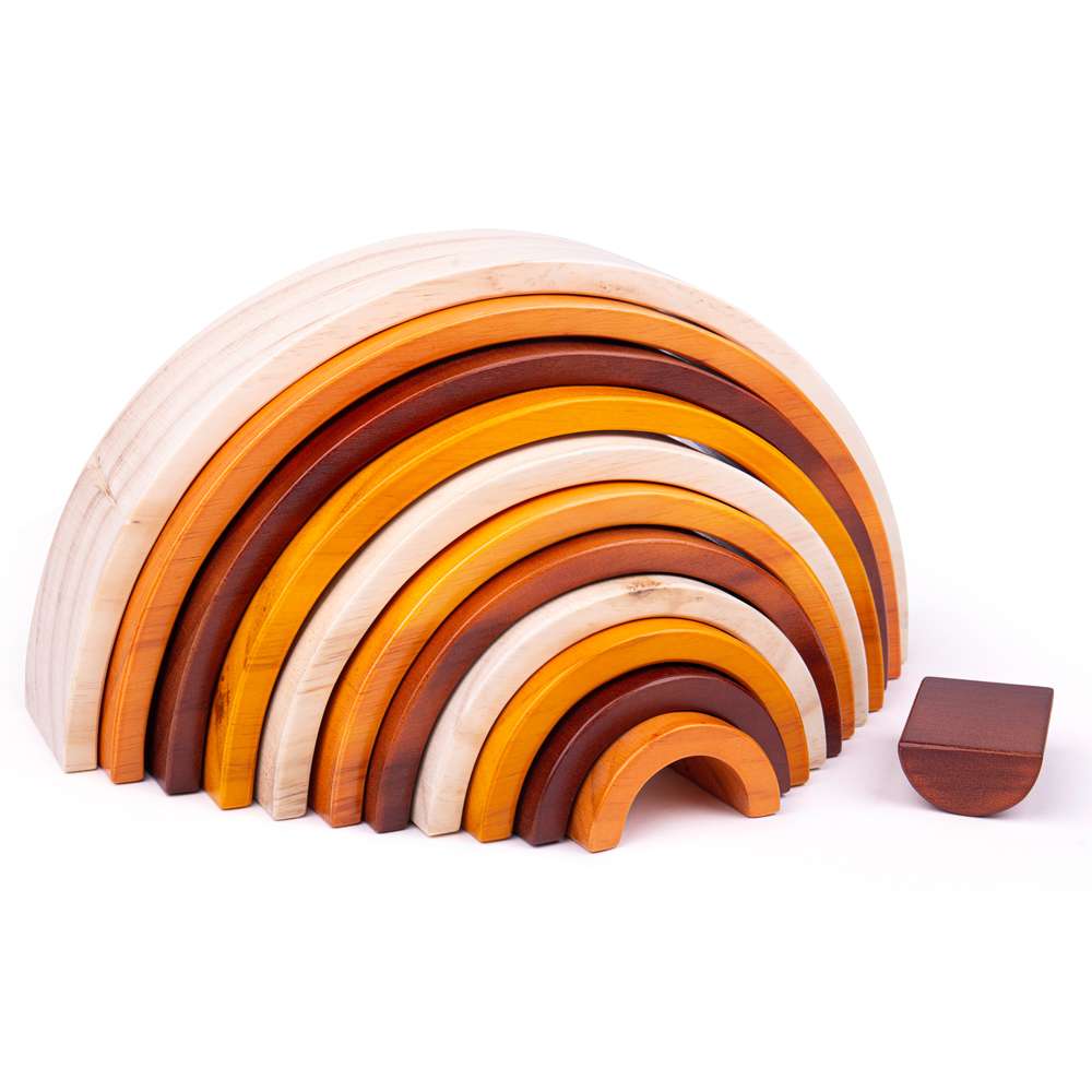 Natural Wooden Stacking Rainbow - Large
