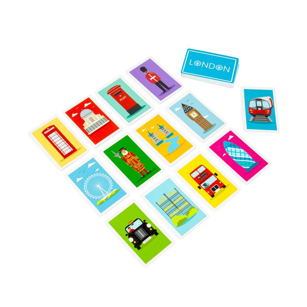 London Snap Memory Game for Kids, Pack of 52 Cards, Travel Games