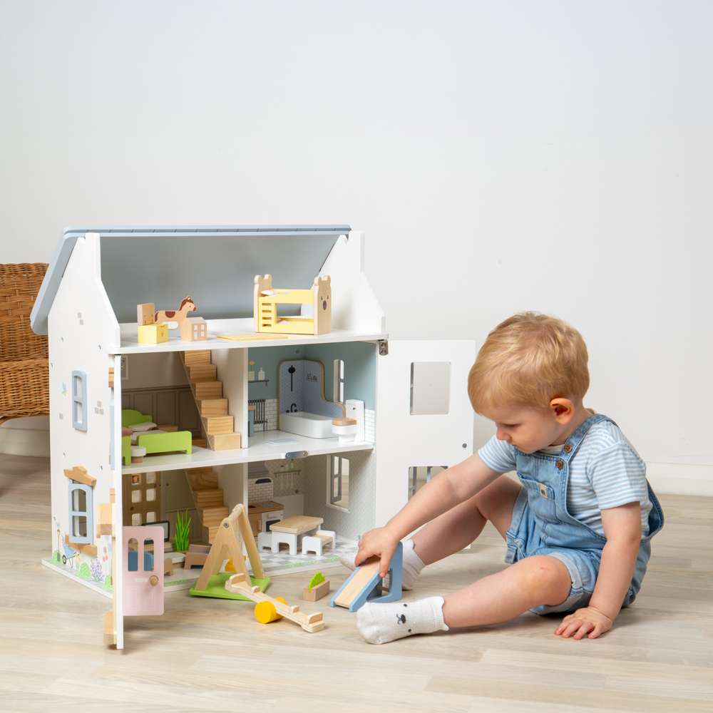 Kids Bedroom Set- Wooden Dolls House Furniture Sets & Accessories