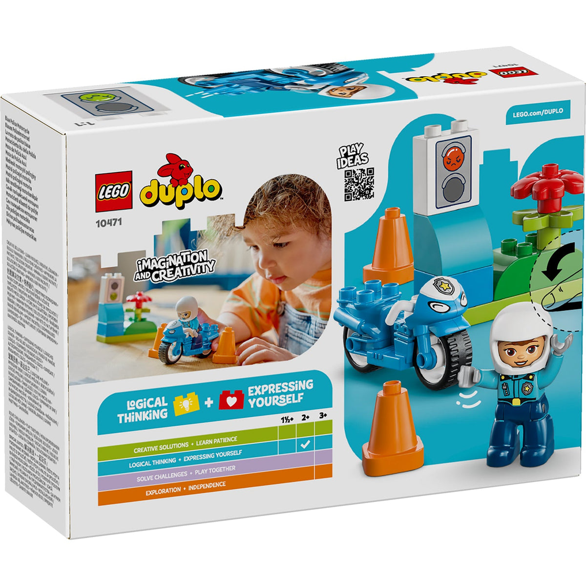 LEGO® DUPLO® Town Blue Police Motorcycle