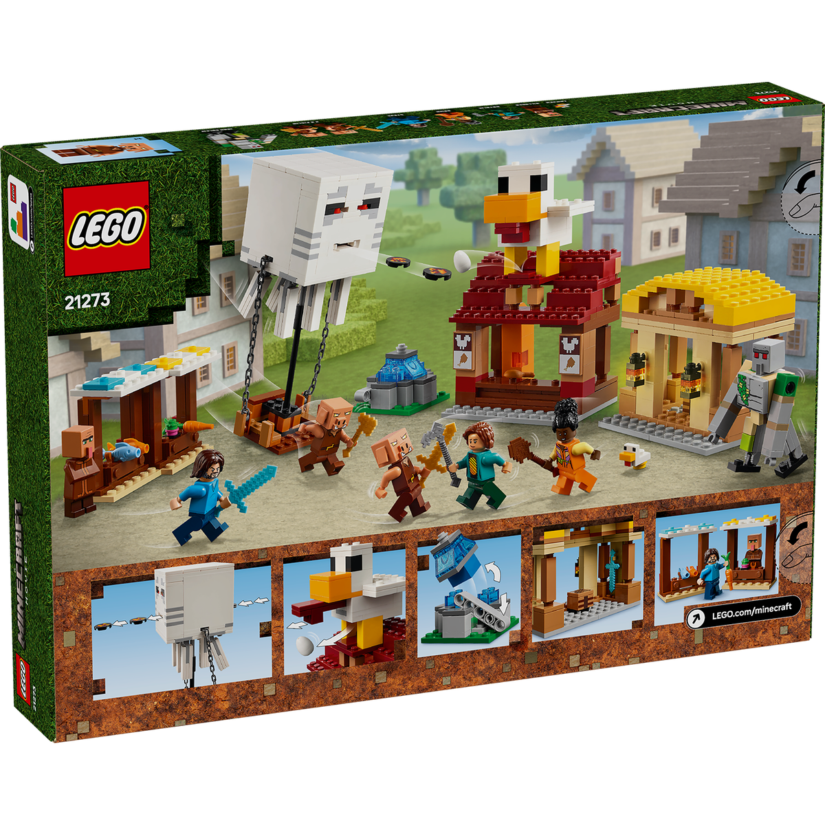 LEGO® Minecraft® The Ghast Balloon Village Attack