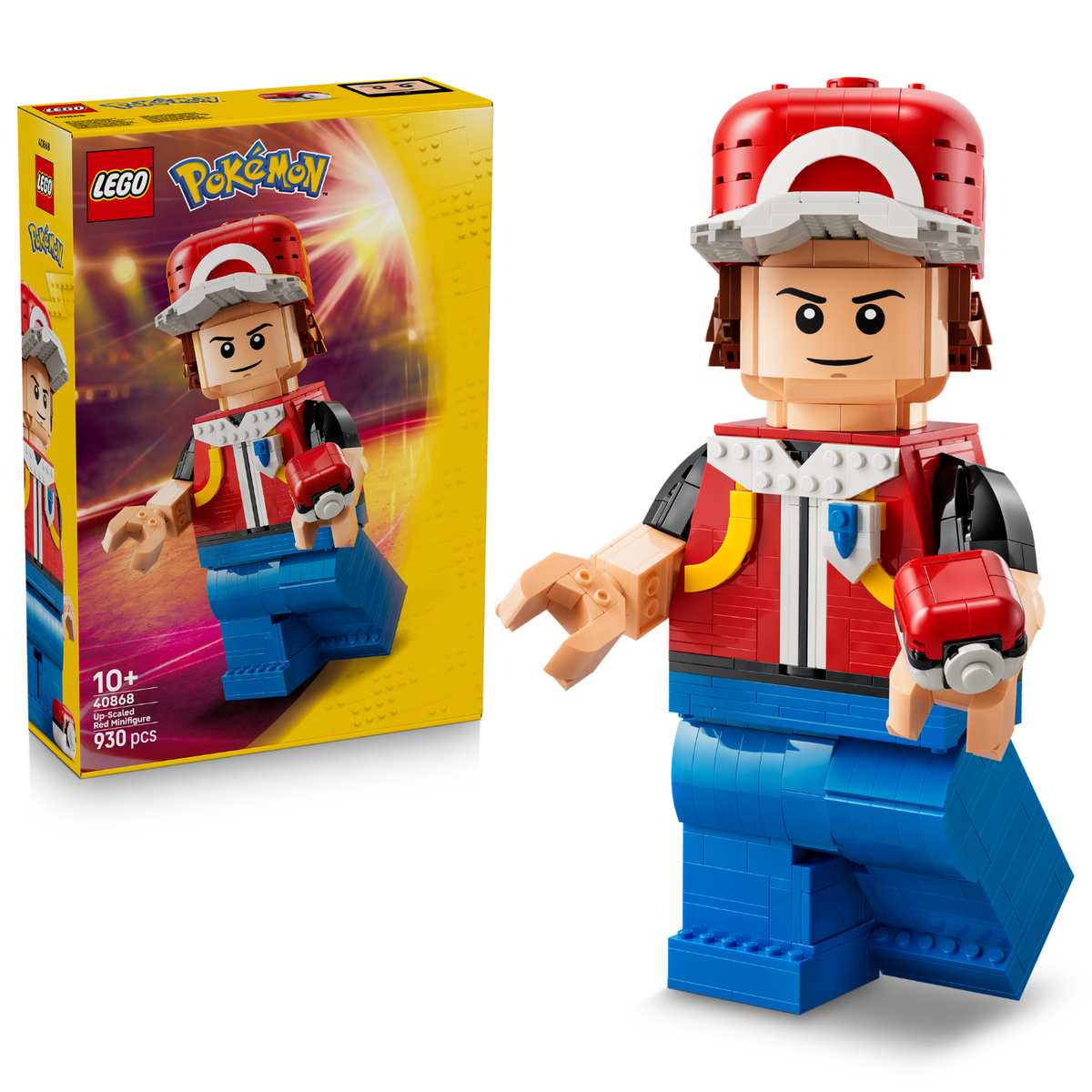 LEGO® Pokémon™ Up-Scaled Red Minifigure