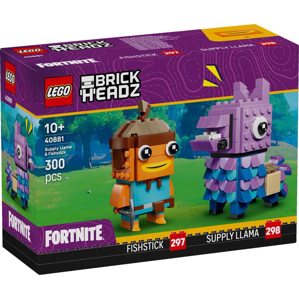 LEGO® Fortnite® BrickHeadz™ Supply Llama & Fishstick Figures