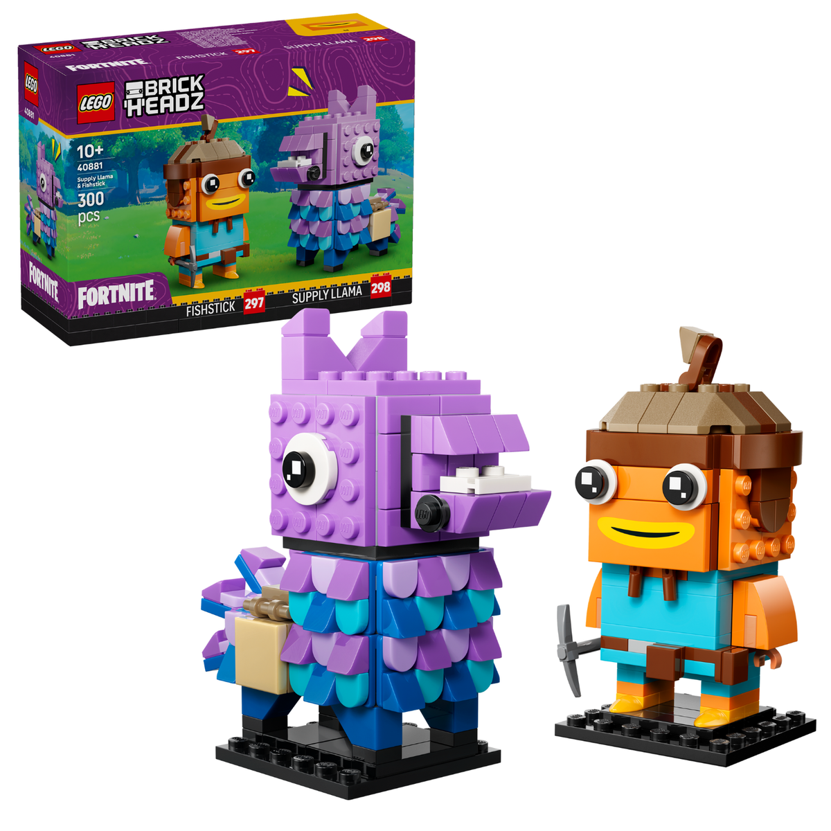 LEGO® Fortnite® BrickHeadz™ Supply Llama & Fishstick Figures