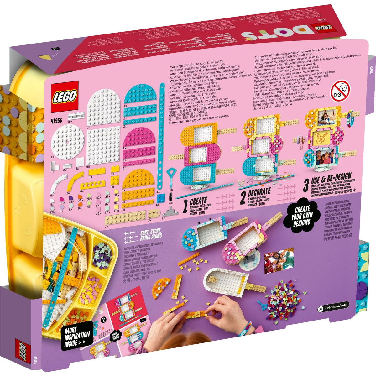 LEGO® DOTS™  Ice Cream Picture Frames & Bracelet