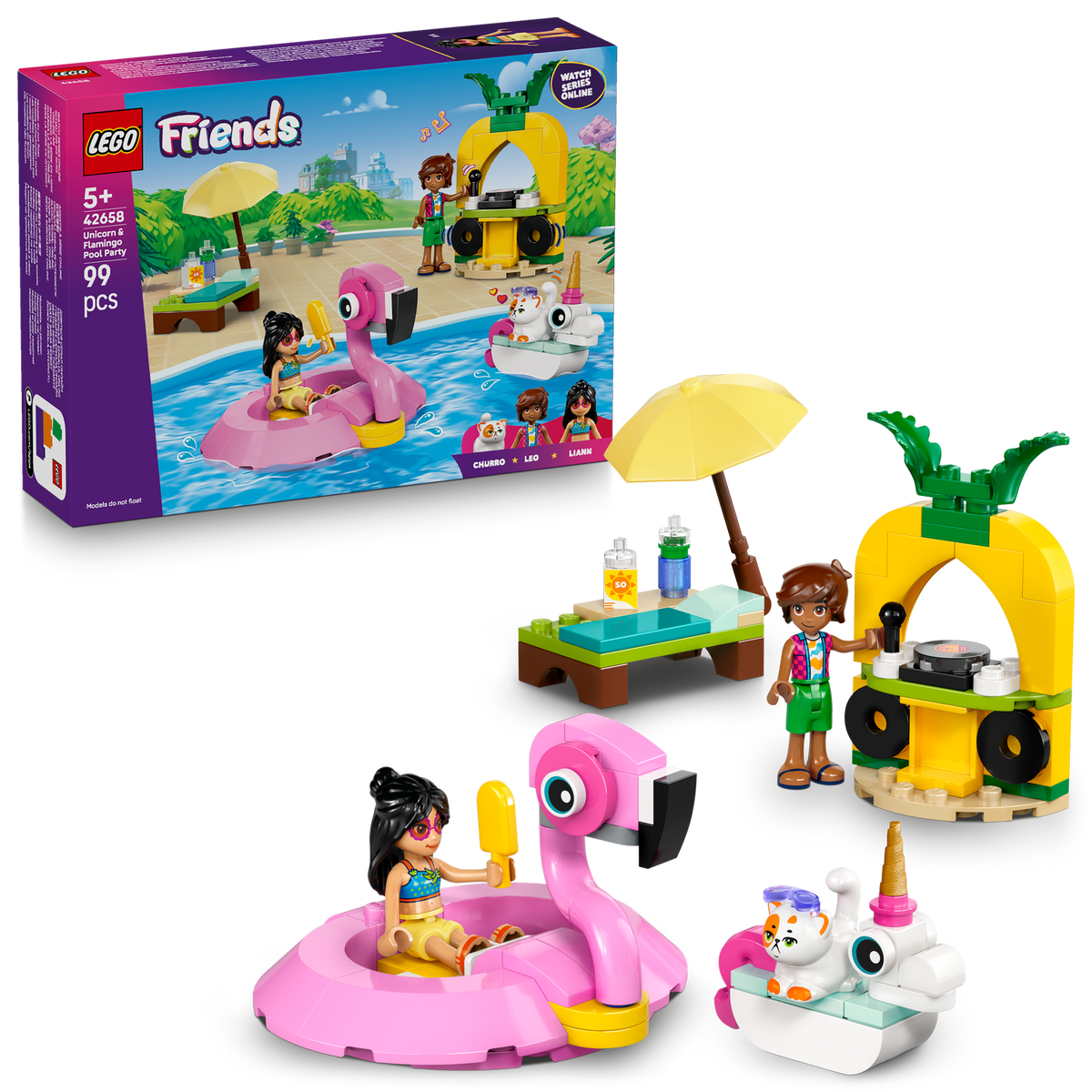 LEGO® Friends Unicorn & Flamingo Pool Party