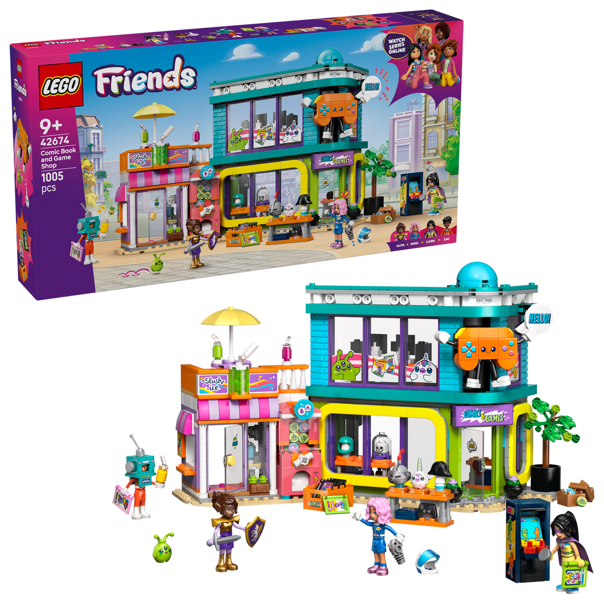 LEGO® Friends Comic Book and Game Store