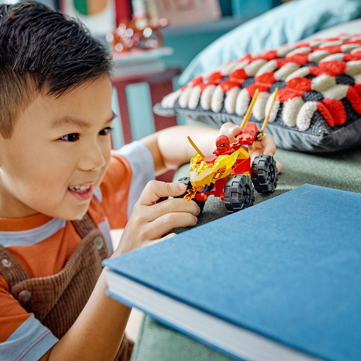 LEGO® NINJAGO® Kai and Ras’s Car and Bike Battle