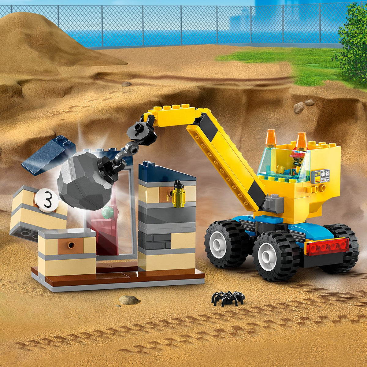LEGO® City Construction Trucks and Wrecking Ball Crane