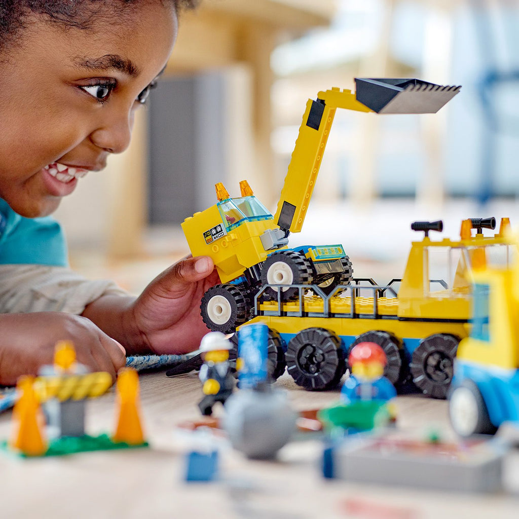 LEGO® City Construction Trucks and Wrecking Ball Crane