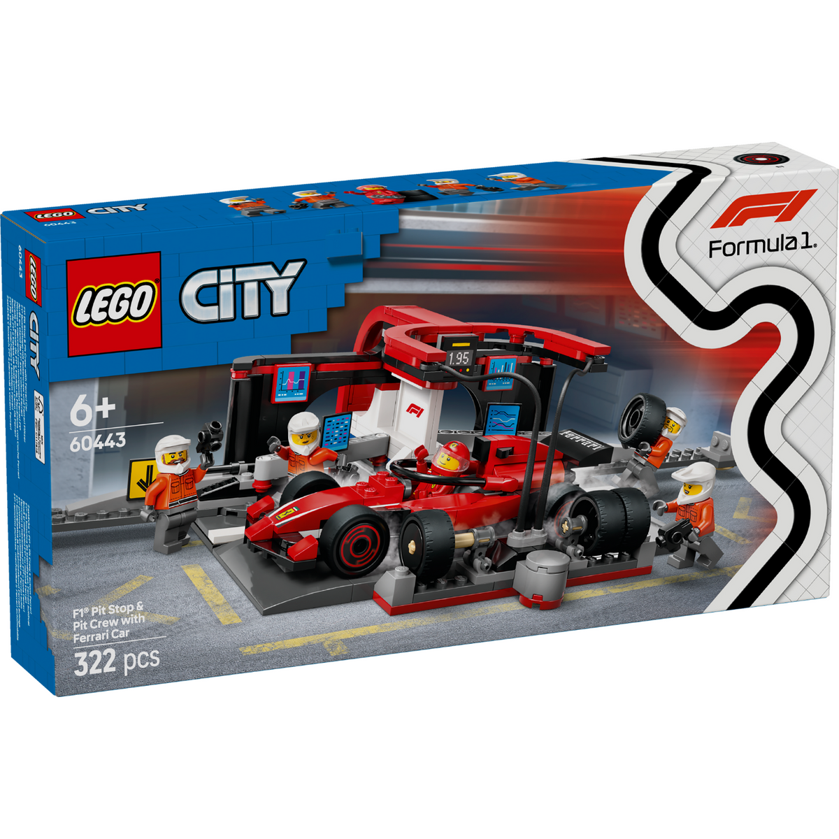 LEGO® City F1® Pit Stop & Pit Crew with Ferrari Car