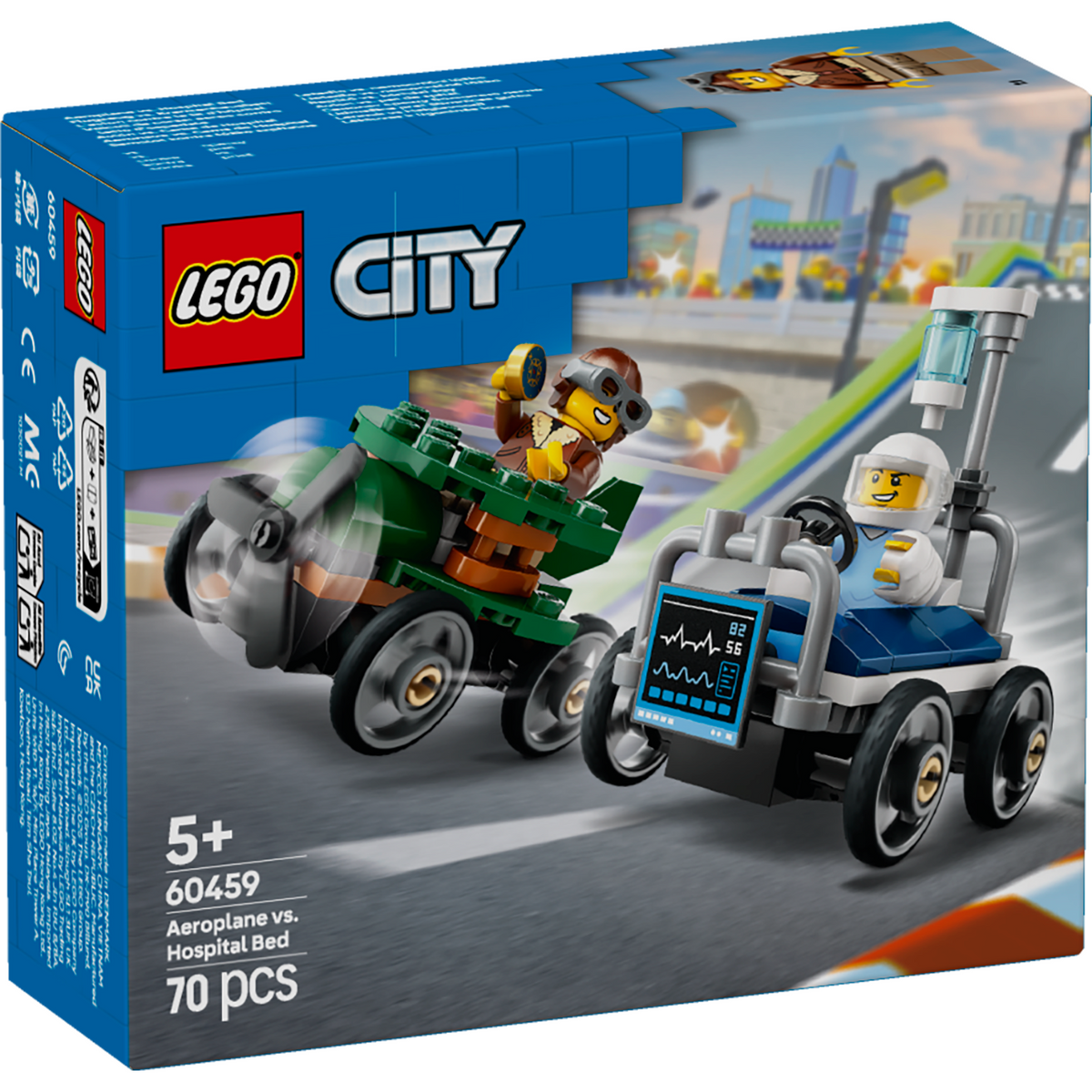 LEGO® City Airplane vs. Hospital Bed Race Car Pack