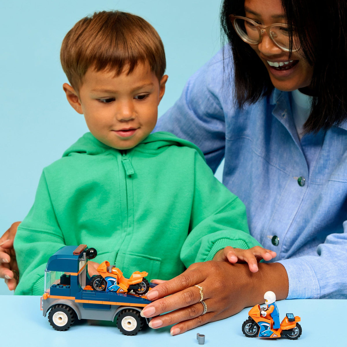 LEGO® City Motorcycle Transporter