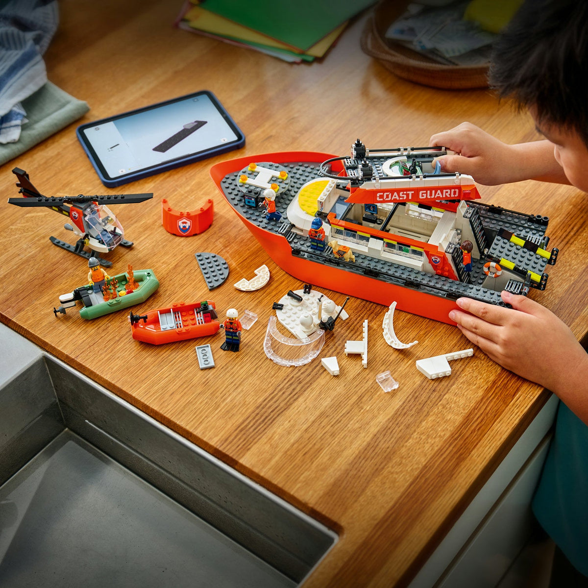 LEGO® City Coast Guard Rescue Boat & Helicopter