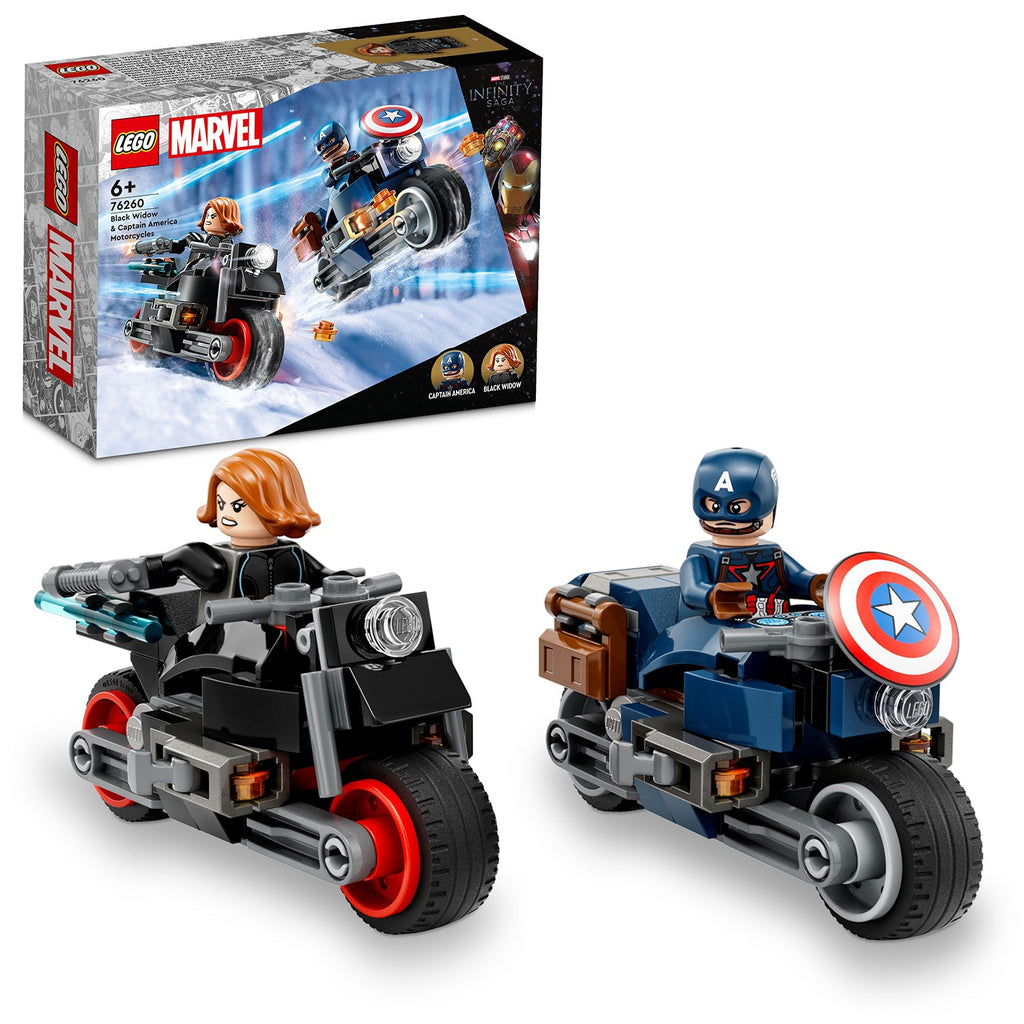 LEGO® Marvel Black Widow & Captain America Motorcycles