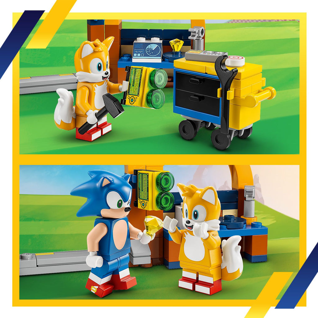 LEGO® Sonic the Hedgehog™ Tails Workshop and Tornado Plane