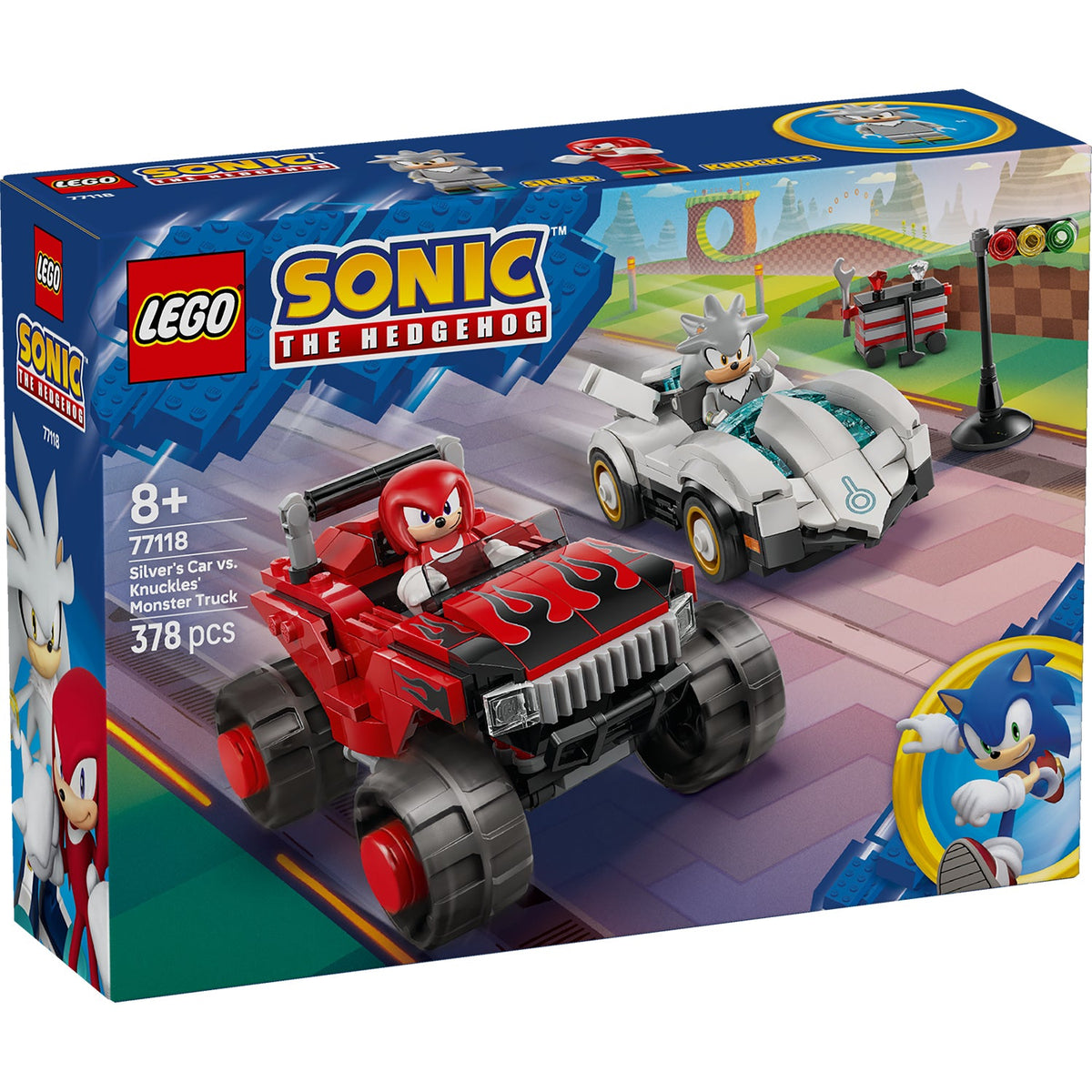 LEGO® Sonic the Hedgehog™ Silver’s Car vs. Knuckles’ Monster Truck