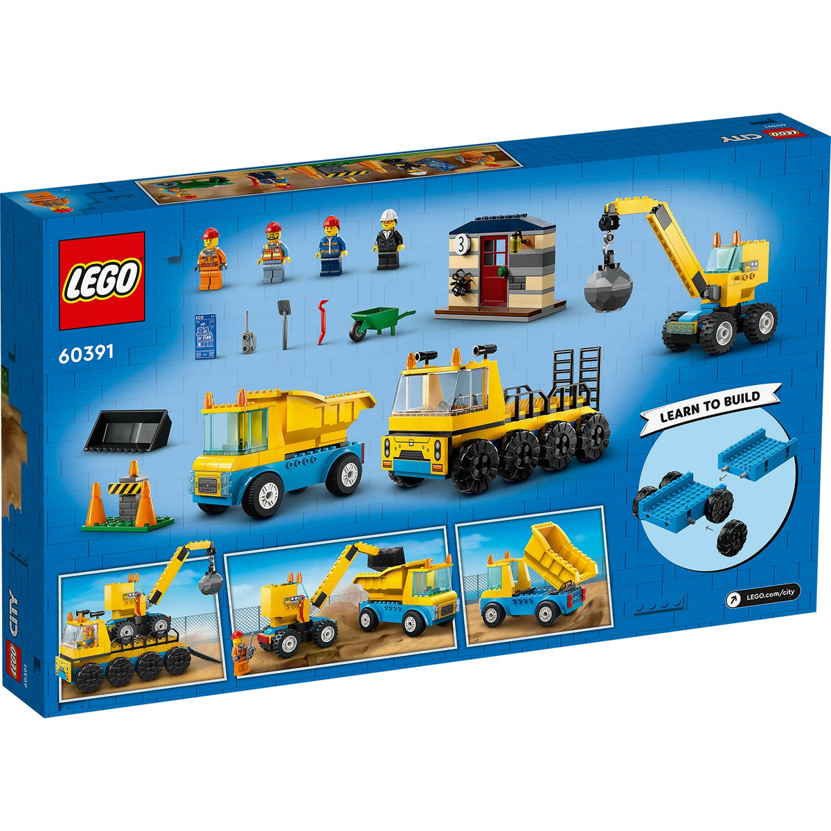 LEGO® City Construction Trucks and Wrecking Ball Crane