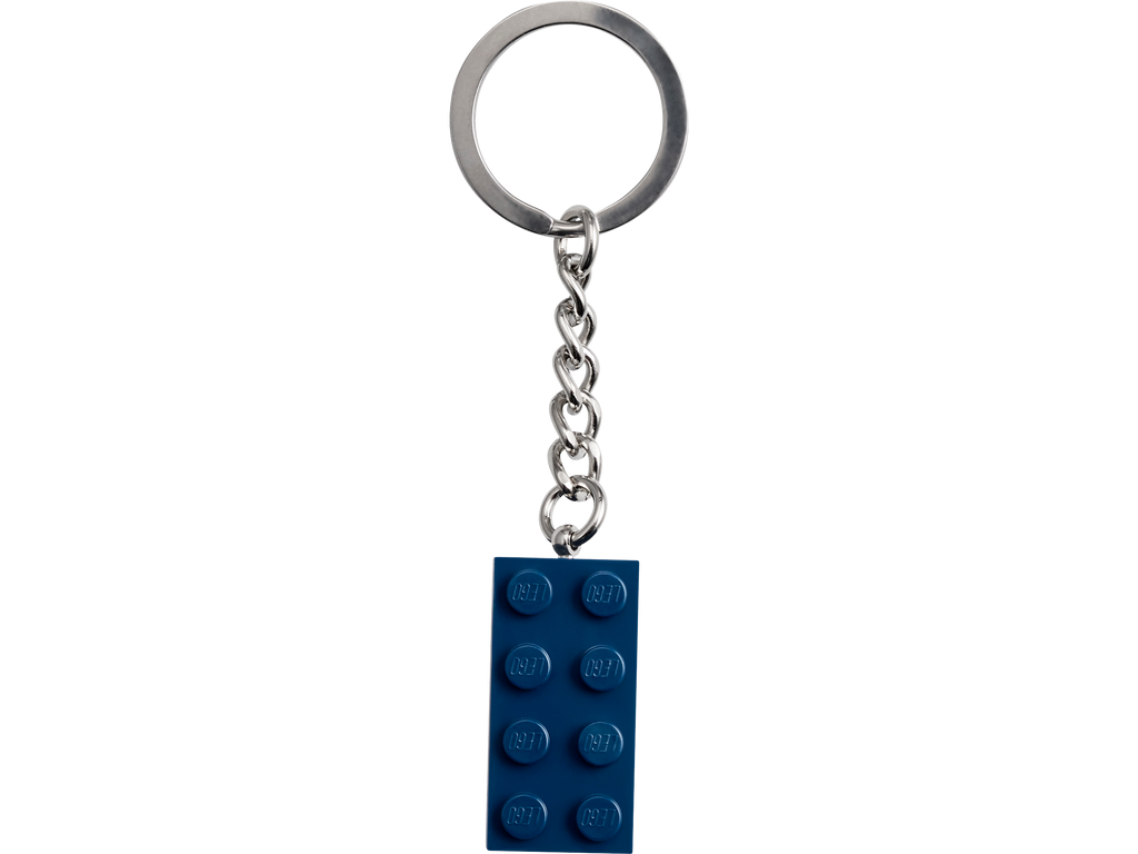 LEGO® Keyring 2x4 Stud – Earth Blue