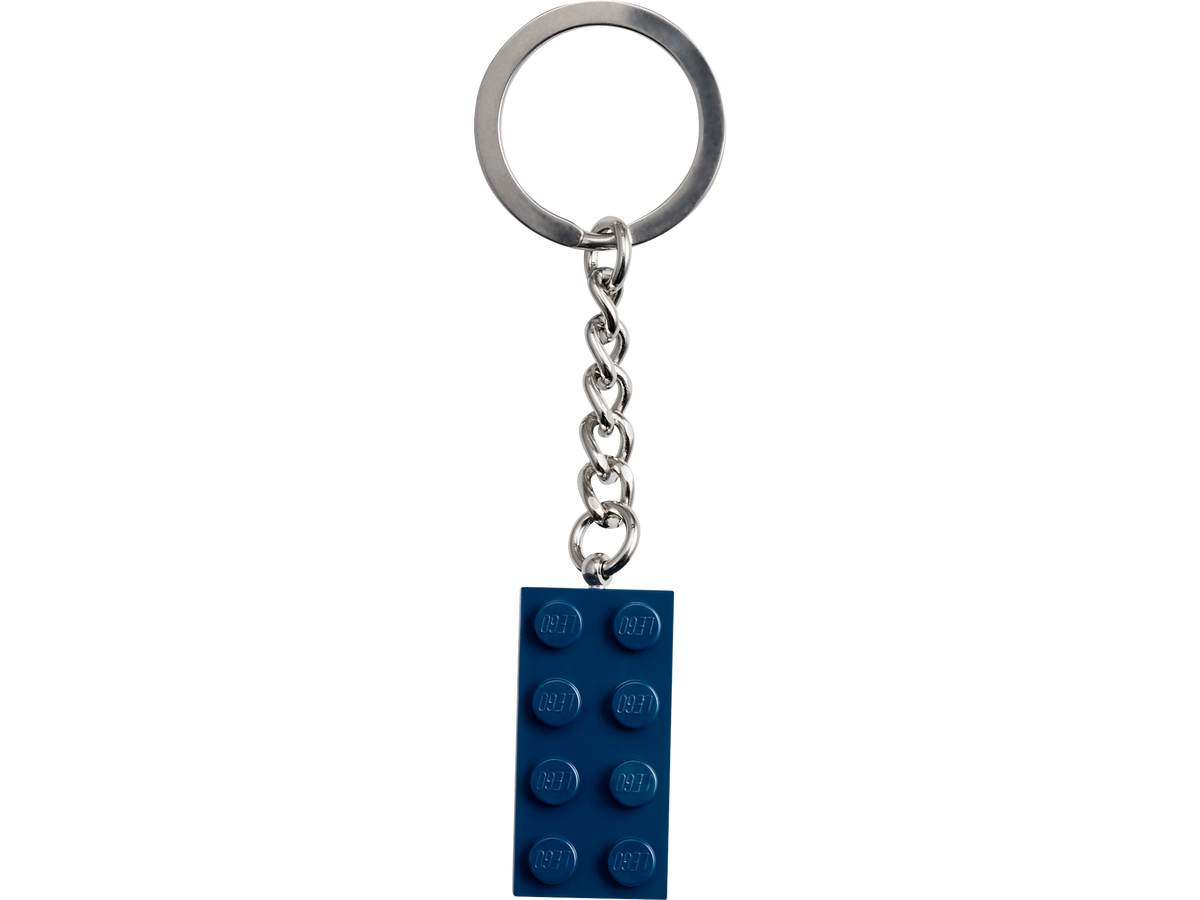 LEGO® Keyring 2x4 Stud – Earth Blue