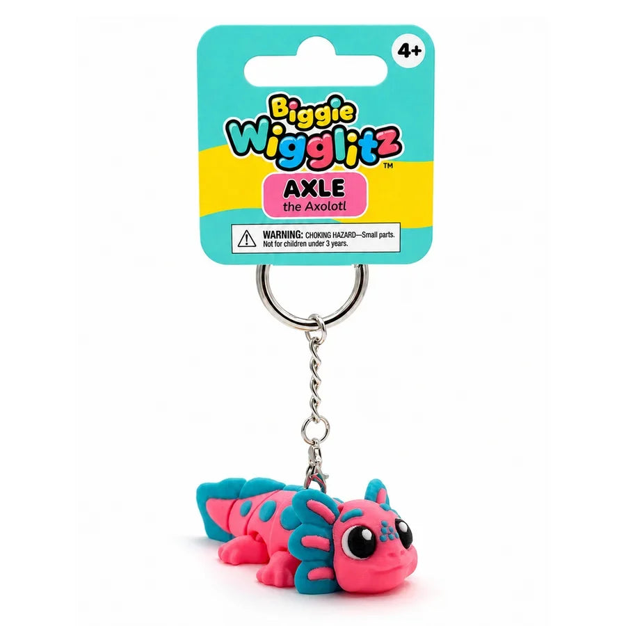 Biggie Wigglitz Axle the Axolotl Keychain - 66% Bigger
