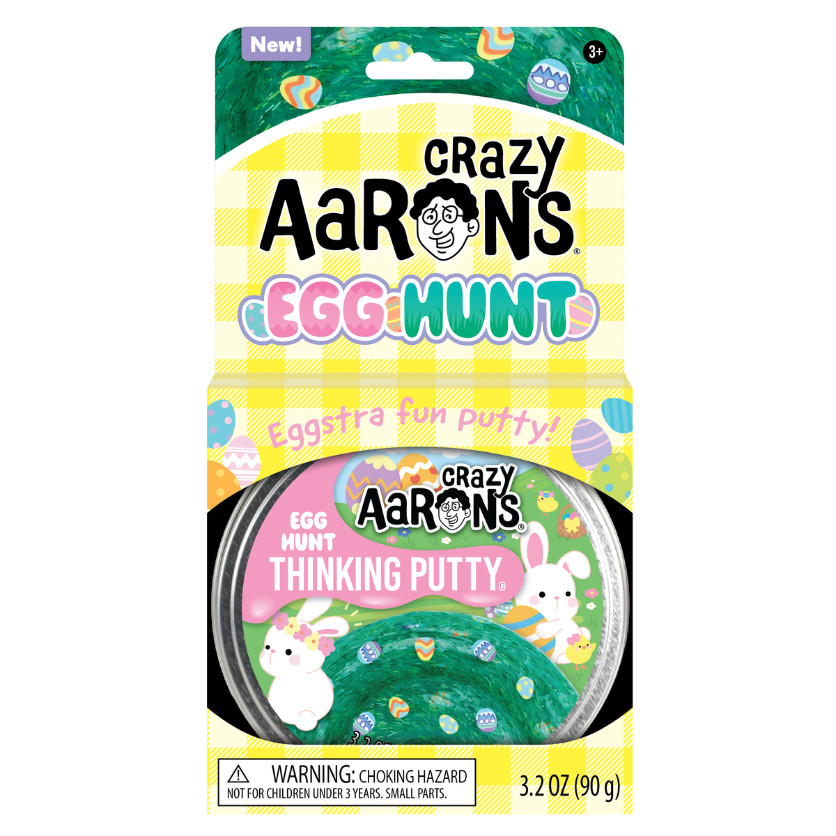 Crazy Aarons Egg Hunt Easter Full Size 4 Inch Thinking Putty Tin