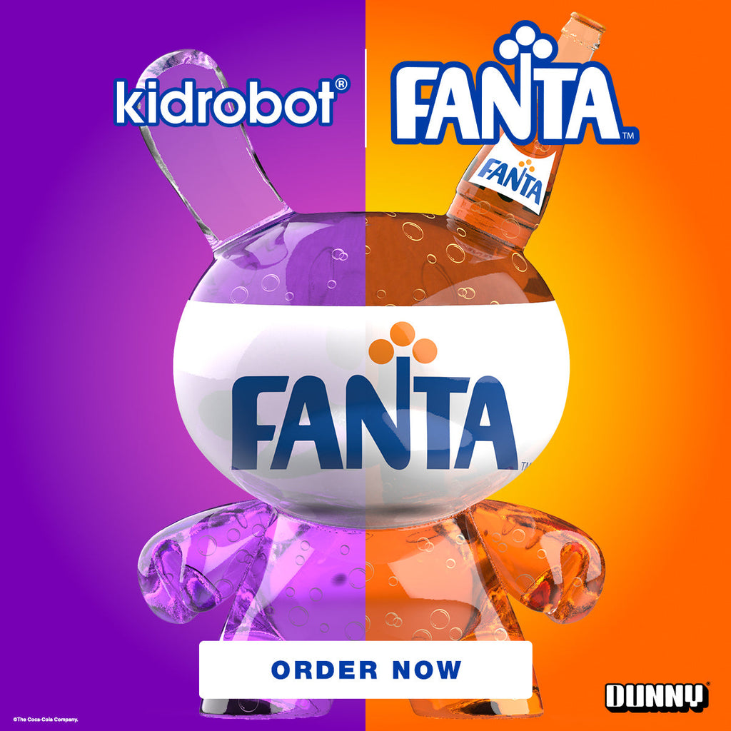 Kidrobot & Fanta® 3" Fanta Grape Resin Dunny Art Figure - SOLD OUT!