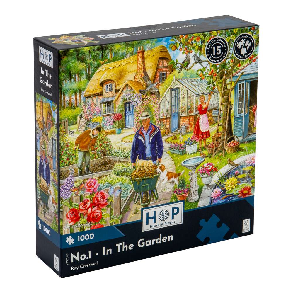 No.1 - In The Garden - 1000 Piece Jigsaw Puzzle