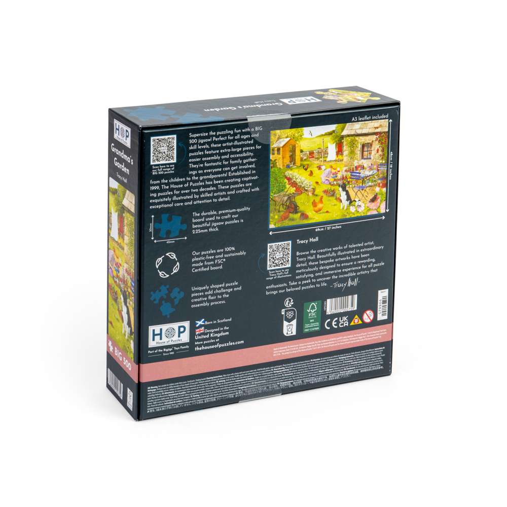 Grandma's Garden - BIG 500 Piece Jigsaw Puzzle